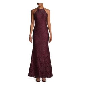 Burgundy LACE mermaid 🧜‍♀️ dress !